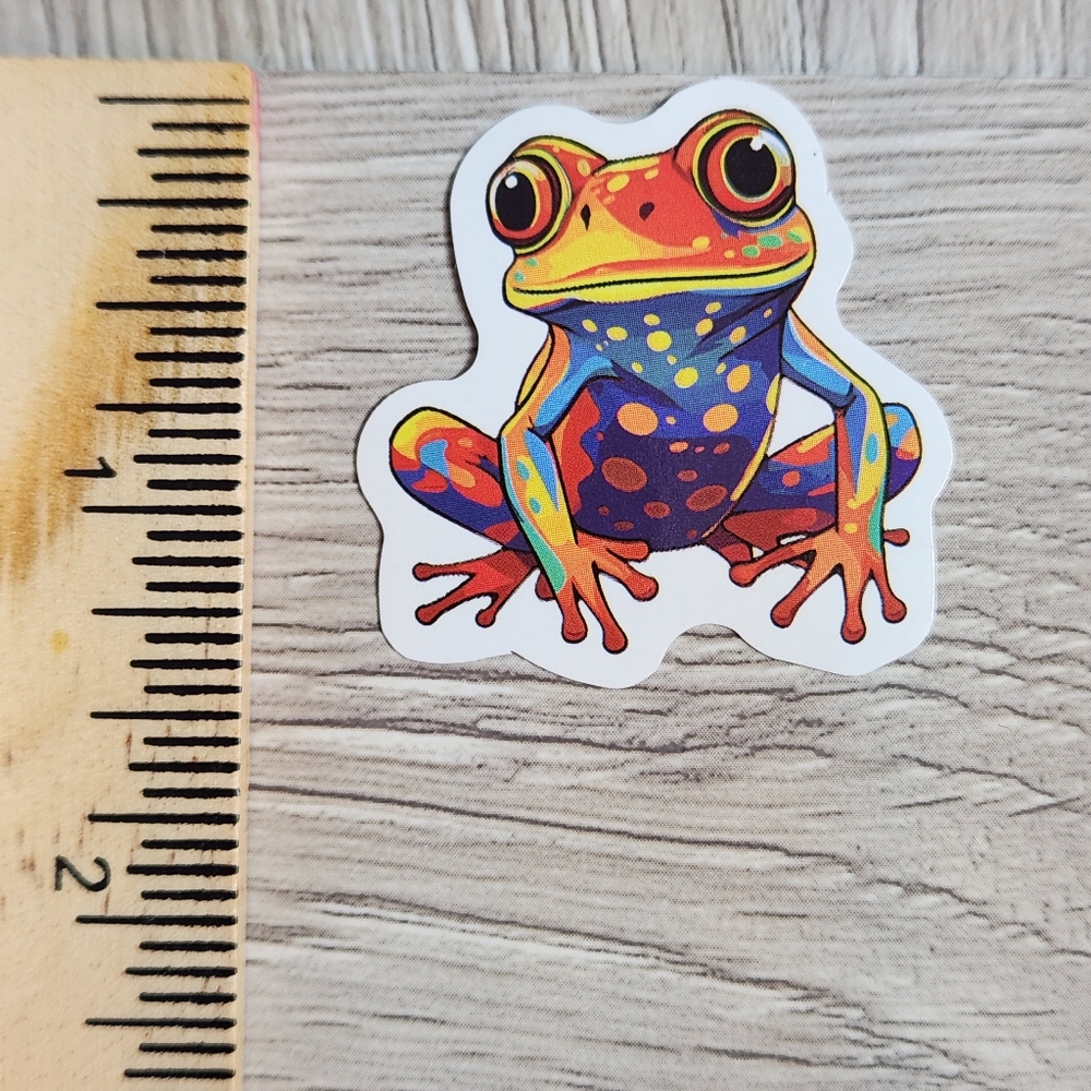 10 for $10 Funky Frog Stickers Decals Psychedelic Frogs Animal Sticker